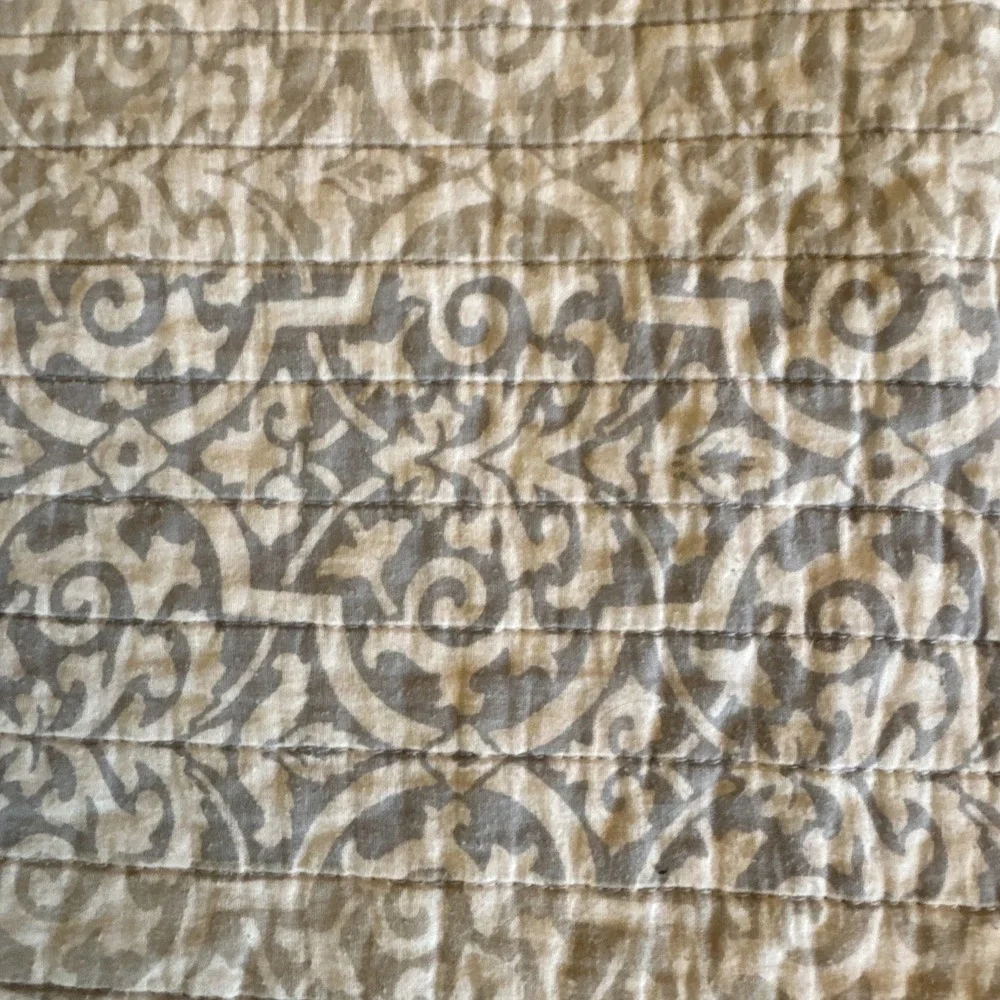 Blue, White,  Quilt, Reversible, Mixed Patterns, 93